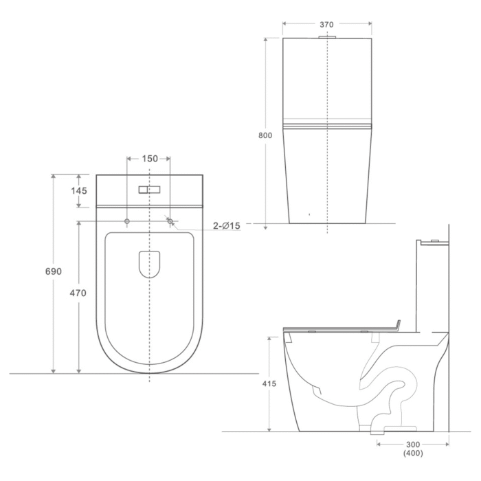 VASO SANITÁRIO CAIXA ACOPLADA REDONDO NIAS BRANCO - Imagem 5