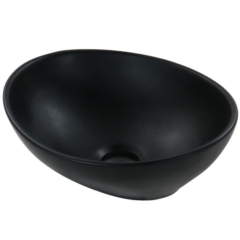 MOVEL: CUBA DE APOIO OVAL REF01 41×33 PRETO FOSCO