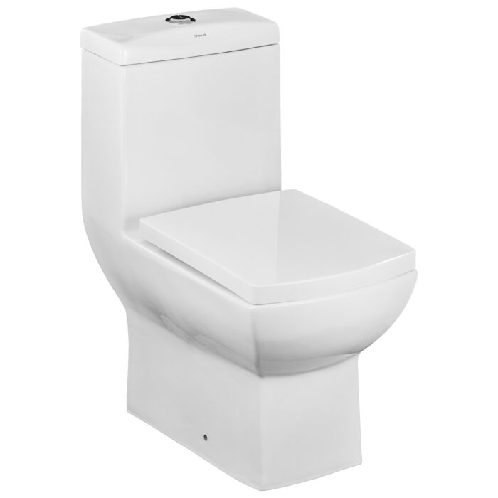 VASO SATÁRIO CAIXA ACOPLADA QUADRADO PRISMA BRANCO
