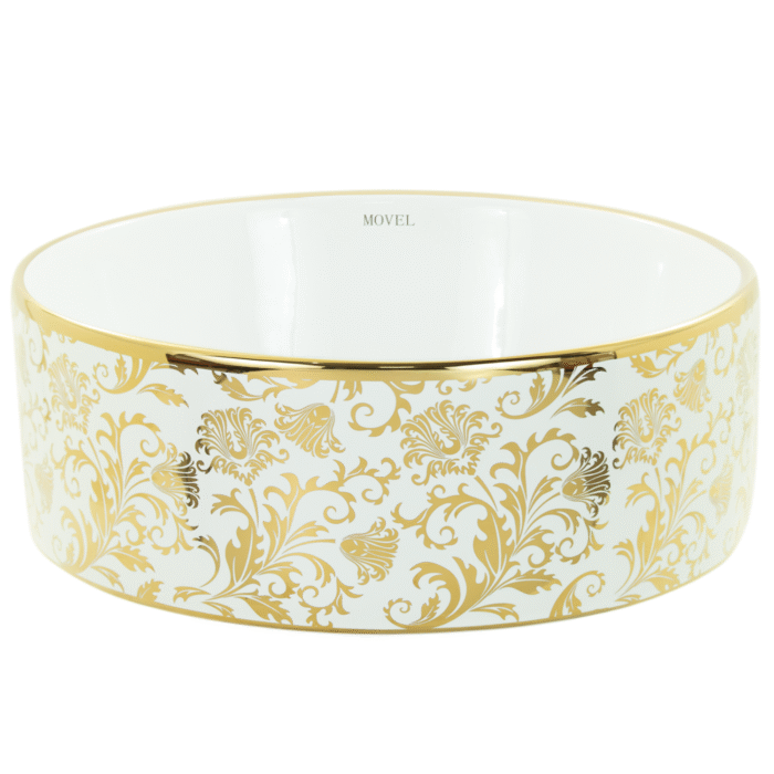 CUBA DE APOIO REDONDA MV27 41×41 GOLD DOURADO - Imagem 2
