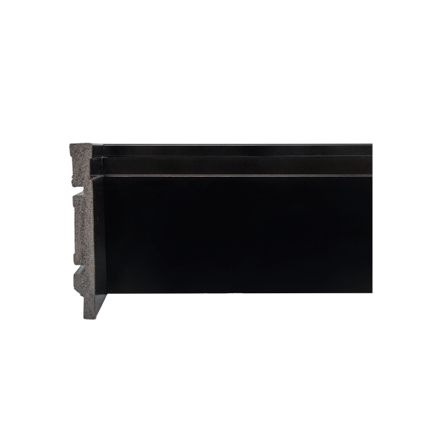 GRADDUS RODAPÉ DE POLIESTIRENO FRISADO 12CM PRETO