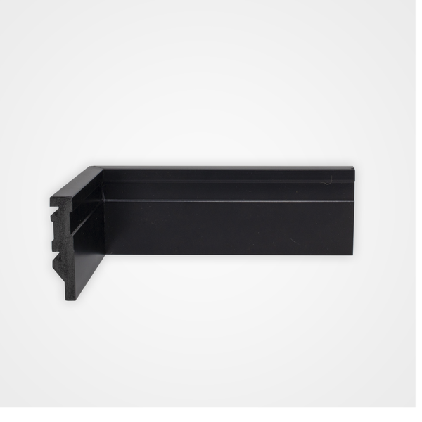 GRADDUS RODAPÉ DE POLIESTIRENO FRISADO 7CM PRETO