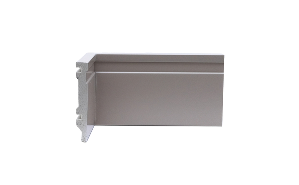GRADDUS RODAPÉ DE POLIESTIRENO COLOR 10CM FRISADO - CÁQUI