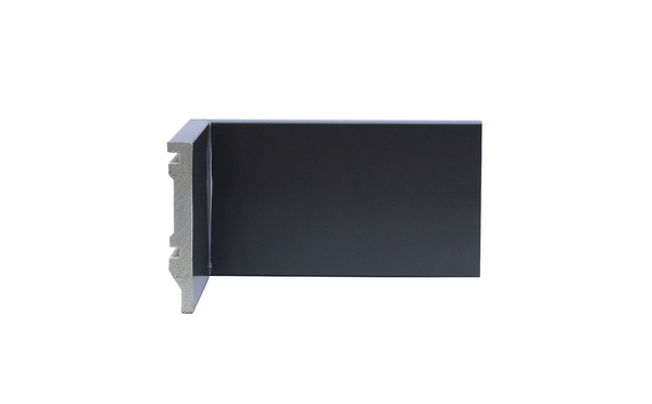 GRADDUS RODAPÉ DE POLIESTIRENO COLOR 10CM LISO - CINZA ESCURO